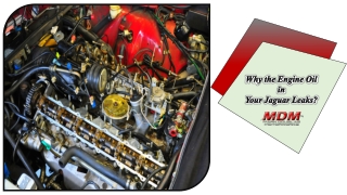 Why the Engine Oil in your Jaguar Leaks