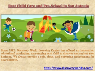 Best Child Care and Pre-School in San Antonio