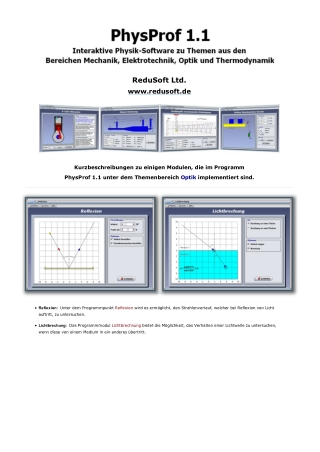 PhysProf 1.1 - Themenbereich Optik