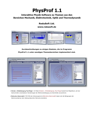 PhysProf 1.1 - Themenbereich Optik