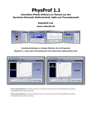 PhysProf 1.1 - Themenbereich Thermodynamik