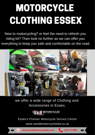 Motorcycle clothing Essex