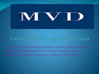Catching Cheating Spouse Agency Malaysia