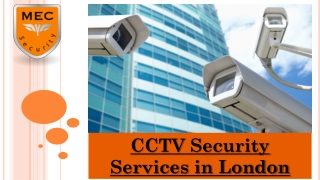 CCTV Security Services in London