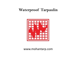 Waterproof Tarpaulin