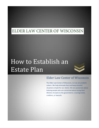 How to Establish an Estate Plan