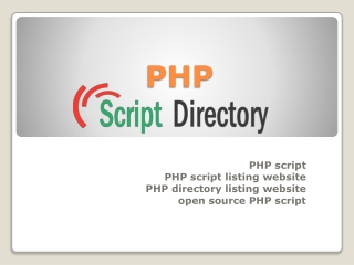 PHP script | PHP directory listing website | Open source PHP script