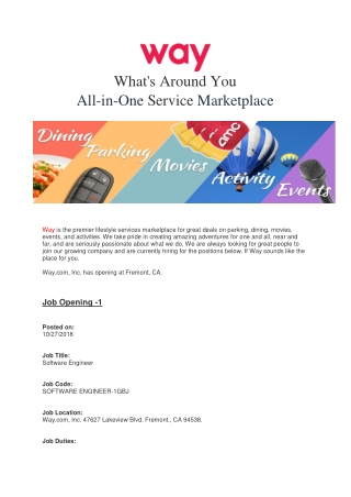 Book event tickets - WAY