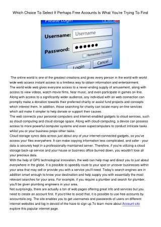 WhichChoiceToSelectIfPerhapsFreeAccountsIsWhatYoureTryingToFind982
