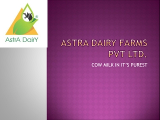Pure Organic Ghee in Chennai - Astra Dairy