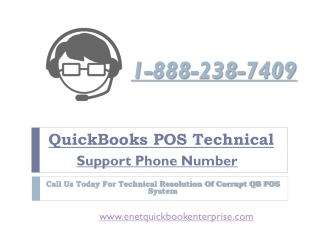 QuickBooks POS Technical Support Phone Number 1-888-238-7409