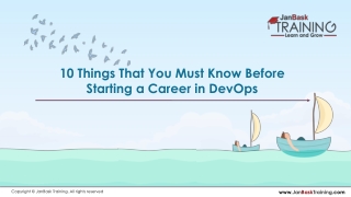 10 Things That You Must Know Before Starting a Career in DevOps