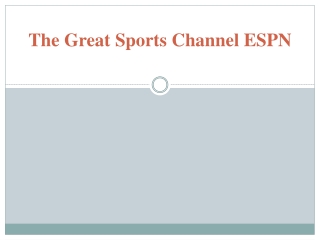 The Great Sports Channel ESPN