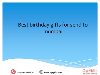 Best birthday gifts for send to mumbai