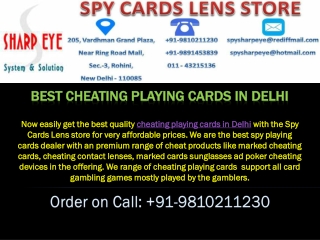 Best Cheating Playing Cards in Delhi - 9810211230