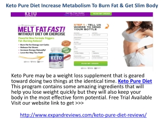 Keto Pure Diet Pills Reviews A Weight Loss Supplement That Works?