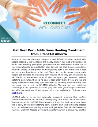 Get Best Porn Addictions Healing Treatment from LifeSTAR Alberta