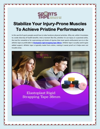 Stabilize Your Injury-Prone Muscles To Achieve Pristine Performance