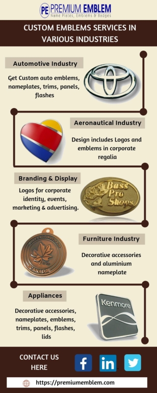 Designs Of Auto Emblems & Badges For Industries | Premium Emblem Co Ltd