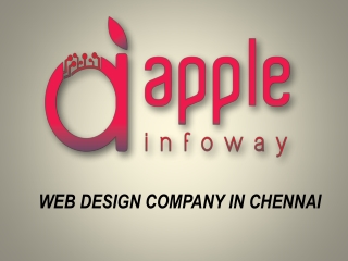Professional Web Design Company in Chennai - Apple Infoway