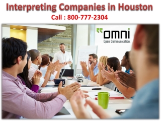 The Houston Interpreting and Translation Companies