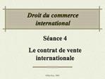 Droit du commerce international