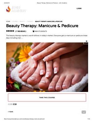 Beauty Therapy - Manicure & Pedicure - John Academy
