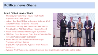 Political news Ghana