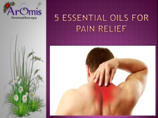 5 Essential Oils For Pain Relief
