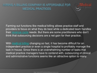 Hiring a Billing Company Is Affordable For Medical Practices