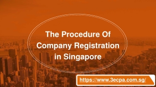 The Procedure of Company Registration in Singapore