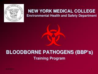 NEW YORK MEDICAL COLLEGE Environmental Health and Safety Department