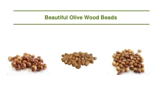 Beautiful and Elegant Olive Wood Beads