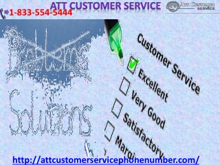 Our ATT Customer Service is safe and secure 1833.554.5444