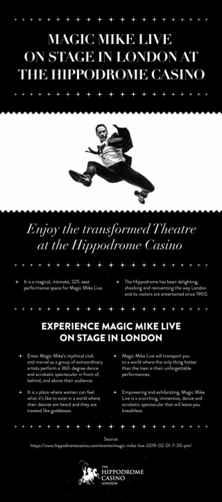Magic Mike Live On Stage in London At The Hippodrome Casino