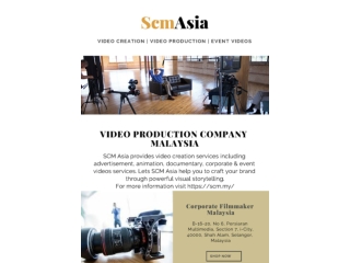 Video Production Company Malaysia