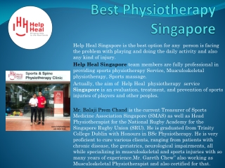 Best Physiotherapy Singapore