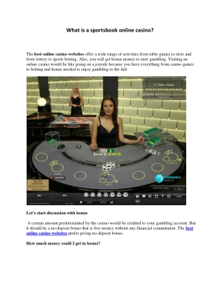 What is a sportsbook online casino?