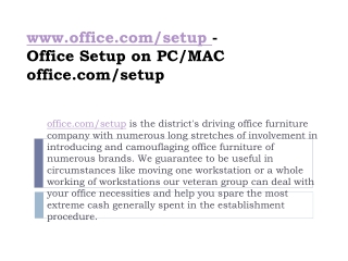 Office.com/setup Office Antivirus Activation Online
