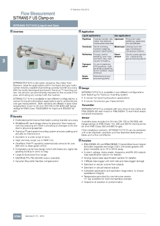 Siemens SITRANS FUT1010 (Liquid and Gas): Seeautomation & Engineers