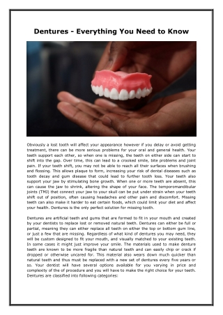 Dentures - Everything You Need to Know | Elite Dental Care Tracy