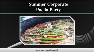 Summer Corporate Paella Party
