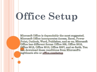 Office.com/setup – Activate Office Antivirus Product