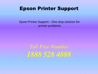 Epson Printer Support - One Stop Solution For Printer Problems