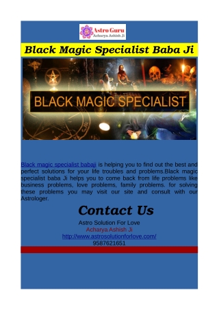Black Magic Specialist Baba Ji