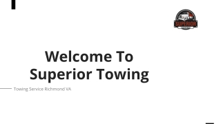 Towing Service Richmond VA | Superior Towing