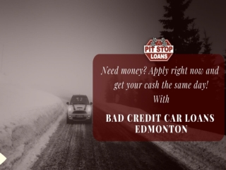 Bad Credit Car Loans Edmonton