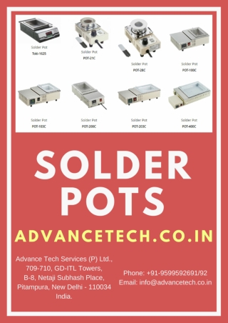Best Online “Solder Pots” Supplier In India