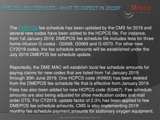 DME Billing Services - What To Expect in 2019?