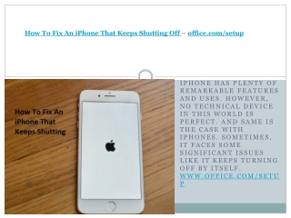 How To Fix An iPhone That Keeps Shutting Off